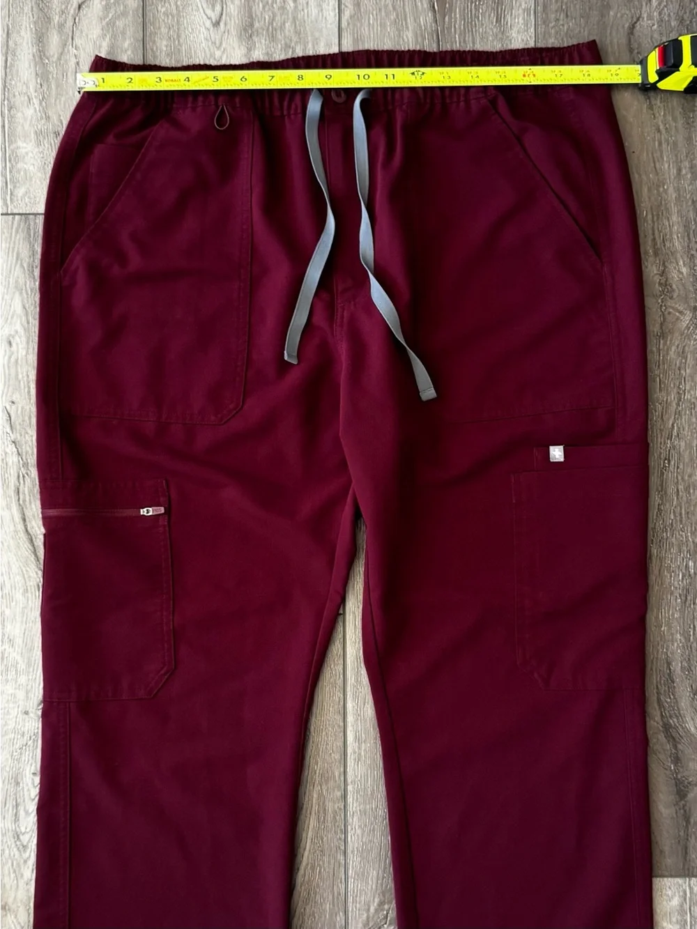 Lot Of 2- FIGS Cairo Straight-Leg Scrub Pants Men’s XL TALL Burgundy & Blue Gray